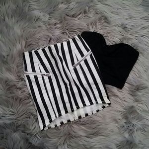 ❌SOLD❌H&M stripe skirt